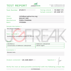 BOLDO 500 Para Pharma INTL | UGFREAK: Steroids for sale Online | Buy Steroids In USA