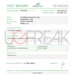 DIANABOL 100 INJECT Para Pharma INTL | UGFREAK: Steroids For Sale Online