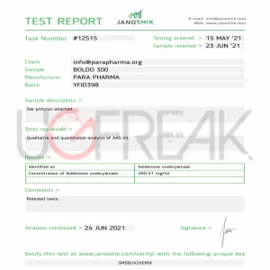 BOLDO 300 Para Pharma INTL | UGFREAKS: Steroids For Sale Online | Buy Steroids USA