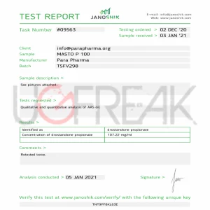 MASTO P 100 Para Pharma INTLL | UGFREAKS: Steroids For Sale Online | Buy Steroids USA